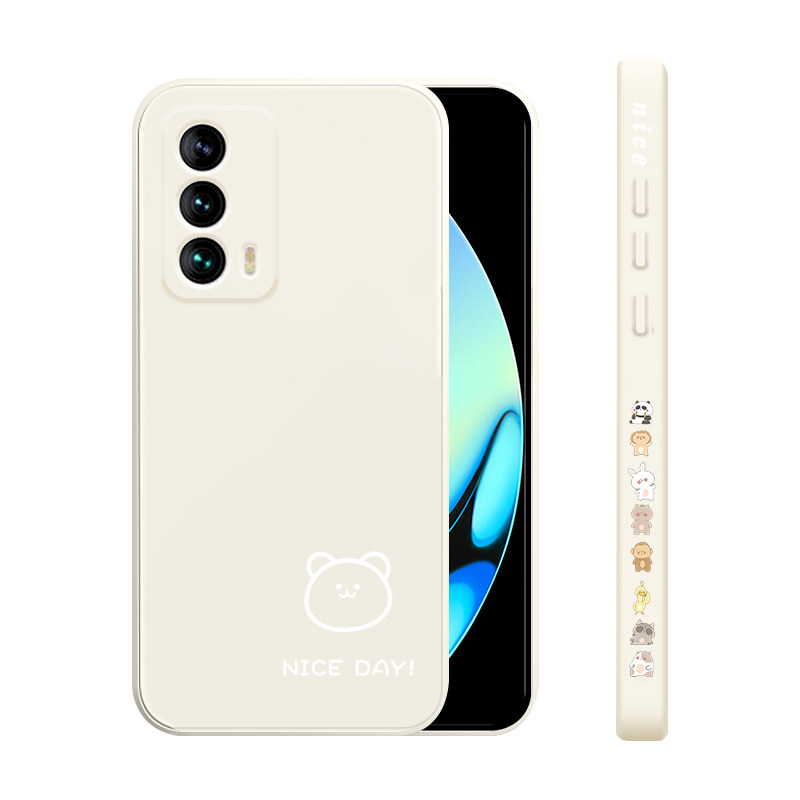 适用魅族18手机壳18x新款Meizu17液态硅胶软壳魅族16s镜头全包16plus防摔16spro保护套男女情侣卡通线条小熊