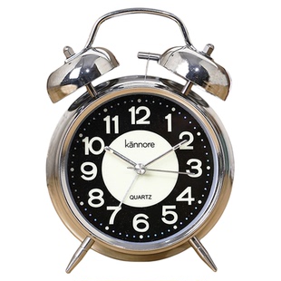 变态超大声叫醒闹钟起床困难户懒人静音夜光学生用金属复古马蹄表