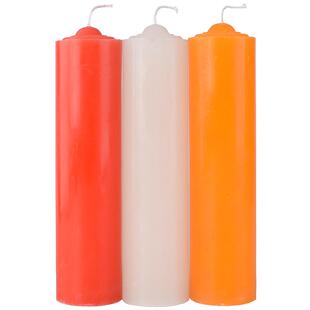 超大型号加粗圆柱家用停电照明红蜡烛无烟无味黄白色供佛耐燃烧腊