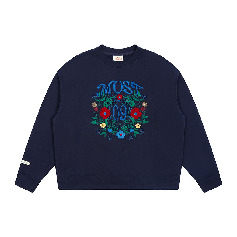 mostwanted 小花水彩卫衣/绒衫