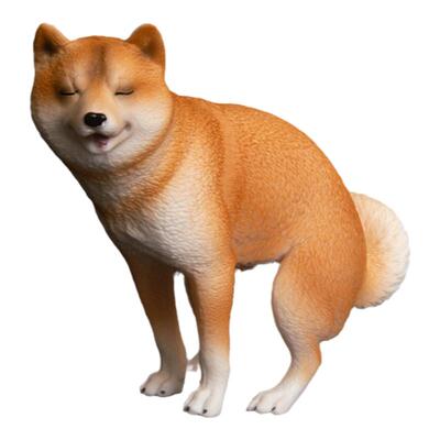 桌面装饰品塑胶车载模型狗狗柴犬