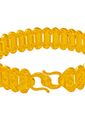 手链菱形情侣久不掉色黄金首饰