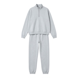 A thick hooded sweater trouser suit 休闲加厚连帽卫衣长裤套装