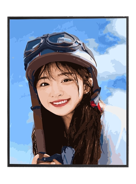 数字油画照片定制DIY填充油彩画
