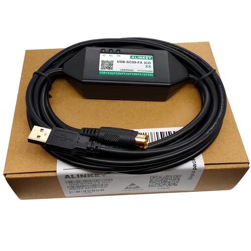 适用三菱plc数据下载线FX3U编程电缆通讯线 USB-SC09-FX 监控调试