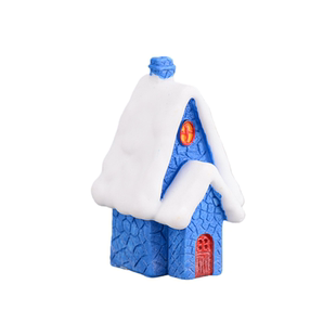 微景观创意雪景房屋雪人圣诞节房子别墅造景DIY装饰品桌面小摆件