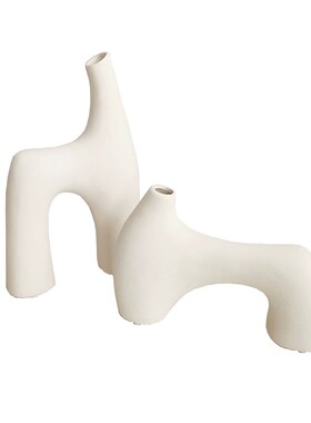 ins风陶瓷小花瓶摆件高级感装饰