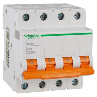 施耐德EA9AN微型断路器1P/2P/3P/4P 6A-63A电闸空气开关D型总匝B
