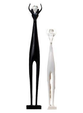 入户玄关摆件招财鹿竖瘦窄长进门客厅电视柜壁龛软装饰品轻奢高档