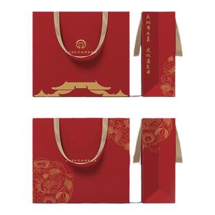 礼品礼物专用小号纸袋子大号花舞大唐深红纸袋手提袋礼品袋
