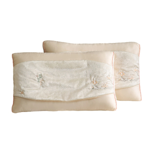 2025新款赫禧美容养肤安睡立体枕头枕芯单双人刺绣轻奢高回弹机洗