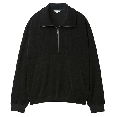 EPIGRAM灯芯绒半拉链长袖卫衣