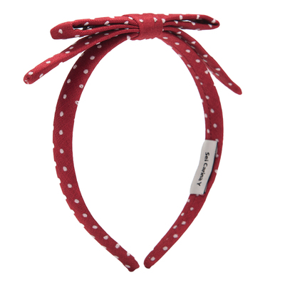 SeiCarinaY波点双层蝴蝶结发箍