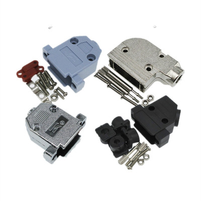 灰色abs料塑壳二排焊线插头