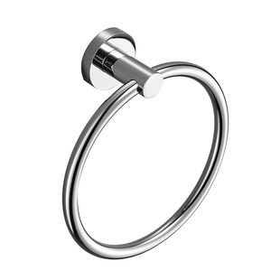 全铜毛巾环免打孔毛巾圈浴室圆形毛巾挂环卫生间洗手间擦手巾架