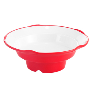 密胺火锅店特色餐具创意网红鲜鸭血碗鹅肠碗高脚花边碗配菜盘商用