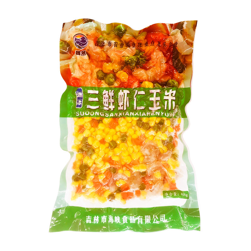 三鲜虾仁玉米400g私房菜