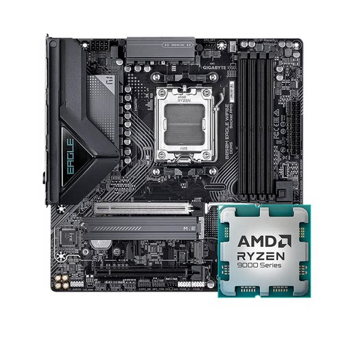 AMD锐龙R5 9600X R7 9700X散片搭配影驰技嘉B650/B850主板CPU套装