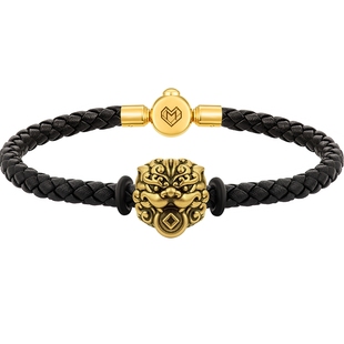 MONOLOGUE独白北纬三十度国潮神兽貔貅复古黄金转运珠男多款配绳