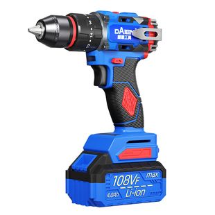 手电钻锂电池无刷家用小型打墙充电钻式手枪钻冲击打孔电动螺丝刀