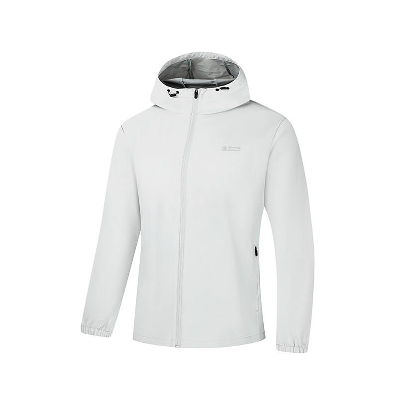 361度三防外套2026夏季户外防泼水梭织运动夹克男士连帽立领风衣