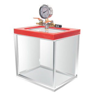 真空箱干燥箱透明亚克力有机玻璃箱真空釜抽气箱密封脱泡桶负压箱