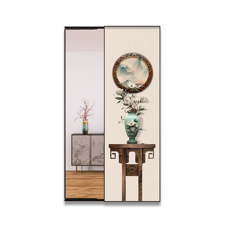 挂墙新中式装饰画镜子画