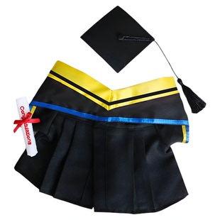 毕业公仔袍澳门科技大学MUST同款硕士帽硕士袍公仔玩偶泰迪熊定制