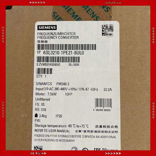 【问价】变频器 6SL3210-1PE21-8UL0未使