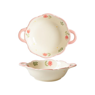 舍里釉下彩+色釉高颜值餐具碗盘