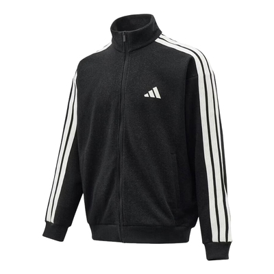 adidas阿迪达斯经典三条纹跑步健身服外套2026春男针织夹克KR2488