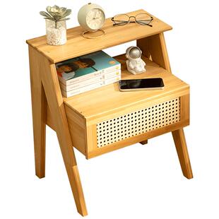 边几小茶几床头桌子沙发边桌柜长虹玻璃小户型方茶桌角几迷你日式