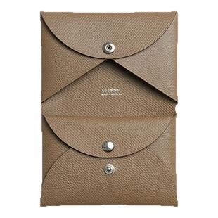 纯色多色纯手工缝制多卡位山羊皮包零钱包订制欧美轻奢高级卡包