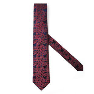 vintage真丝男士领带结婚正装商务新郎红色复古婚礼酒红色桑蚕丝