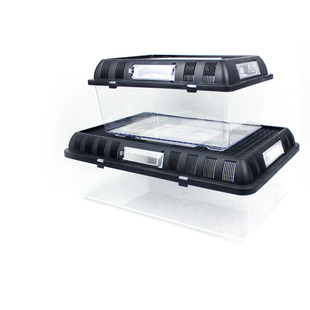 亚克力爬宠饲养盒蜥蜴蜘蛛变色龙饲养箱塑料乌龟缸盒子透明带盖子