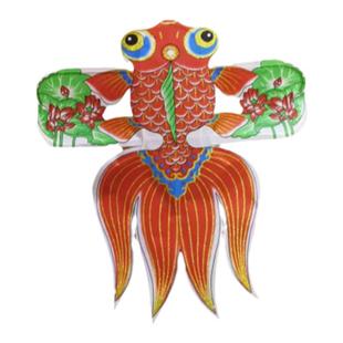 新款金鱼风筝防水室外展览大小款手工立体活动装饰纸鸢红金鱼