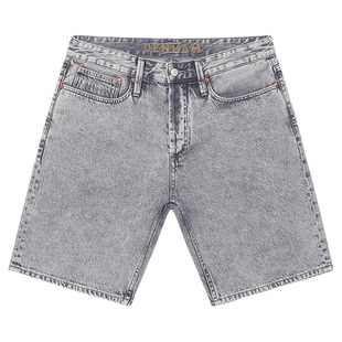 DENHAM2026年夏季新品男士宽松直筒休闲黑灰色牛仔短裤DAGGER
