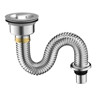 厨房洗菜盆下水管配件洗碗池水槽不锈钢下水器排水管道防臭全套装