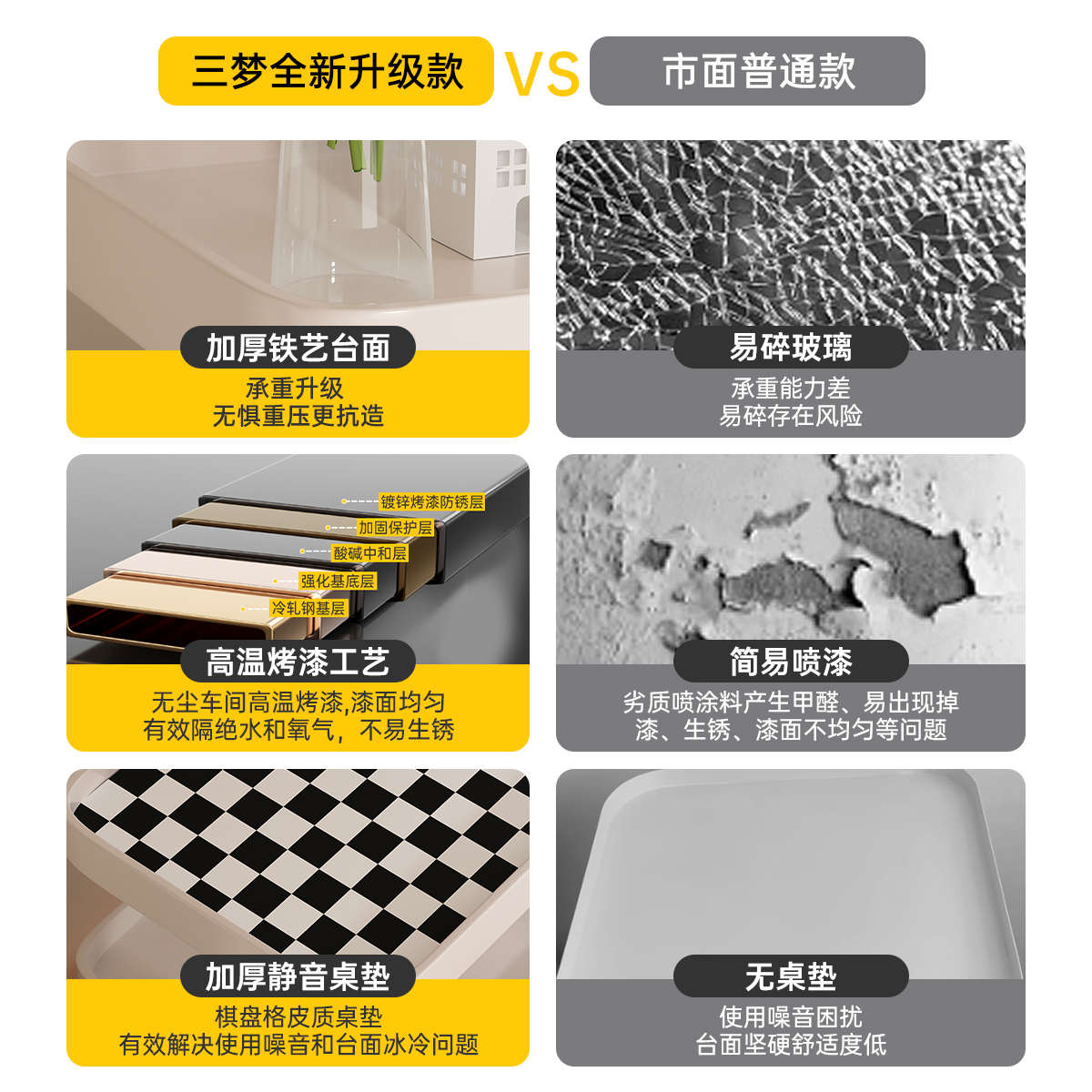 三梦小型床头柜简约现代家用卧室床头置物架可移动铁艺带灯替代品