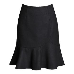 高端毛呢鱼尾半身裙子女春秋季2025年新款高腰显瘦一步包臀裙短裙