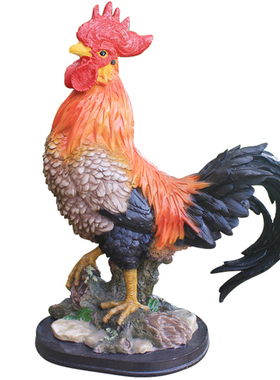 风水招财仿真大公鸡摆件