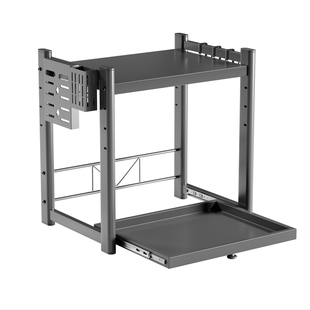 Madors厨房微波炉架子置物架家用台面多功能家电收纳可抽拉式架子