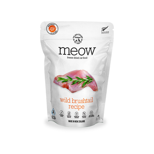 【柿子菌】新西兰进口MEOW猫主食冻干生骨肉负鼠猫粮长肉发腮增肥