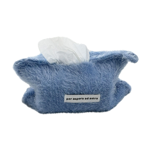 树的岛Tree抽纸巾套袋盒毛绒车载可挂餐桌茶几床头创意收纳高级感