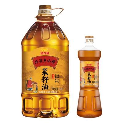 金龙鱼外婆乡小榨菜籽油5L