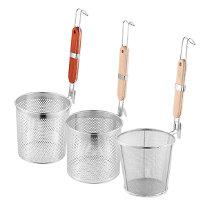 不锈钢漏勺煮面捞面漏网过滤网商用漏烫菜篓烫粉篱细密特大号油炸