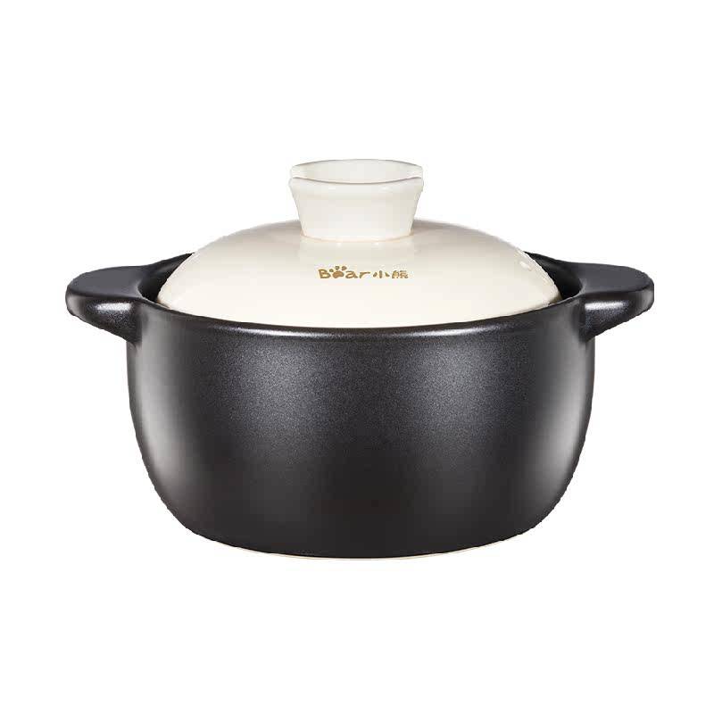 小熊砂锅煲家用燃气灶专用耐高温干烧不裂陶瓷锅可炖整鸡汤锅砂锅