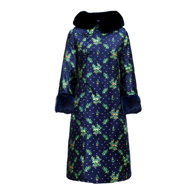 中长款中国风棉衣棉服加厚保暖