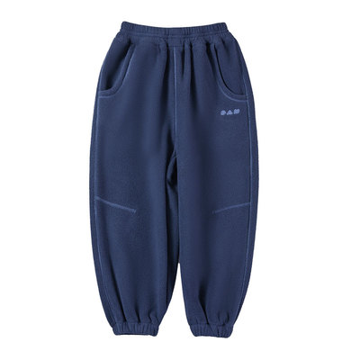 柠檬宝宝百搭摇粒绒外穿长裤