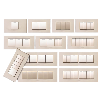 公牛香槟金色118型开关插座